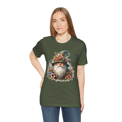 Gnome T-Shirt - Mystical Forest Dweller Art Tee, Unisex, Soft Cotton - Perfect for Garden and Fantasy Fans