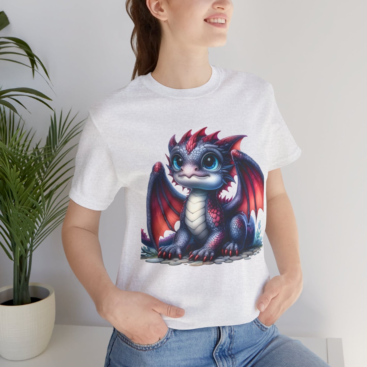 Baby Dragon T-Shirt - Whimsical Creature Art Tee, Unisex, Soft Cotton - Perfect for Fantasy and Dragon Enthusiasts