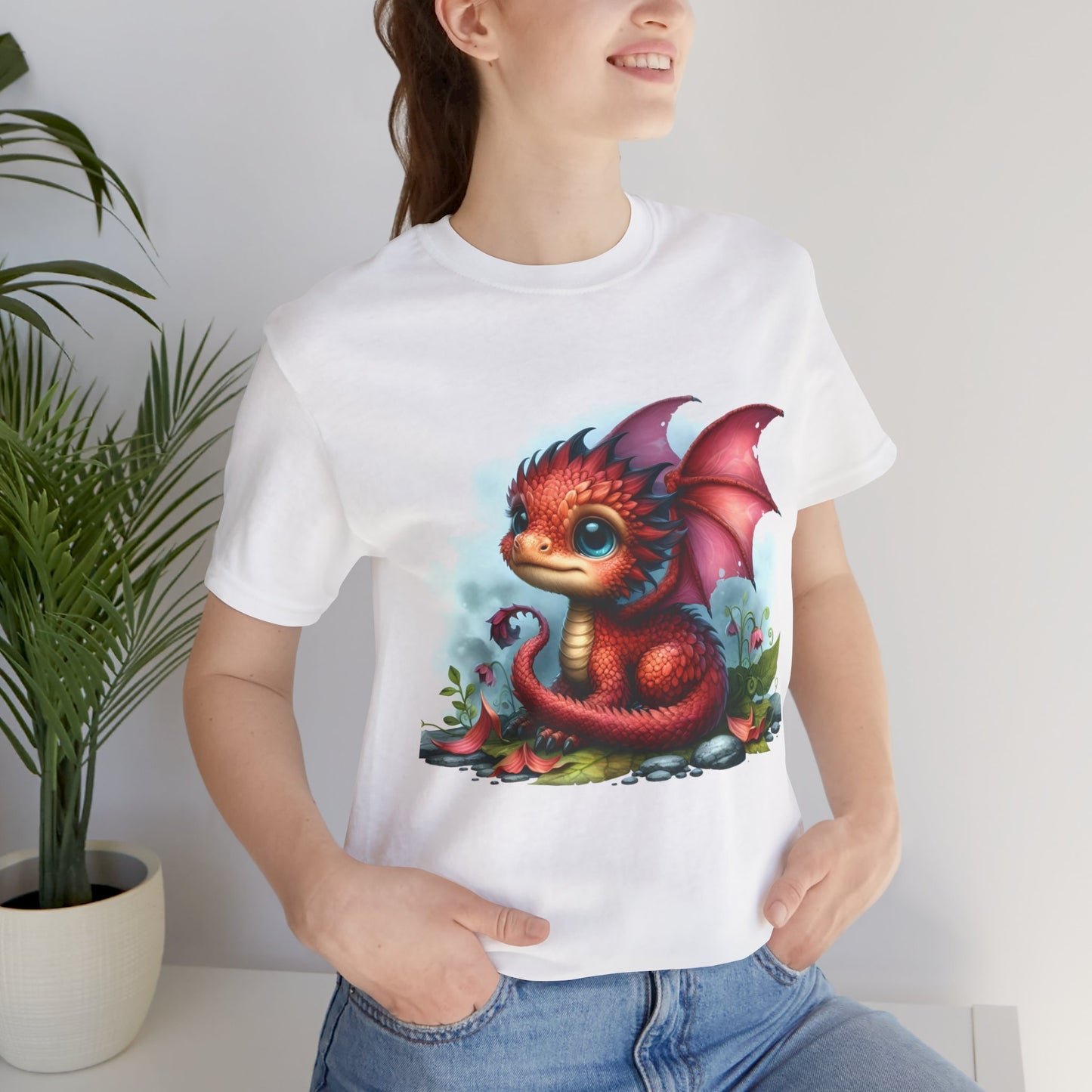 Baby Dragon T-Shirt - Whimsical Creature Art Tee, Unisex, Soft Cotton - Perfect for Fantasy and Dragon Enthusiasts