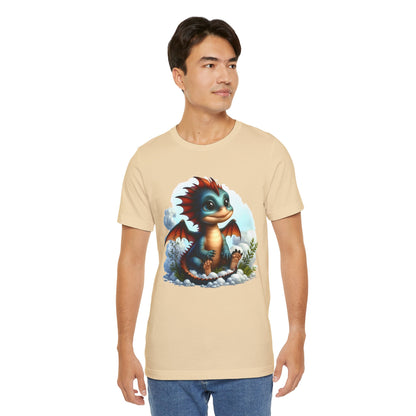 Baby Dragon T-Shirt - Whimsical Creature Art Tee, Unisex, Soft Cotton - Perfect for Fantasy and Dragon Enthusiasts