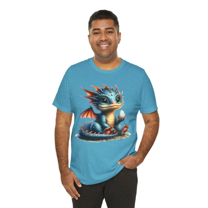 Baby Dragon T-Shirt - Whimsical Creature Art Tee, Unisex, Soft Cotton - Perfect for Fantasy and Dragon Enthusiasts