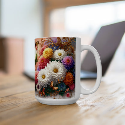 Birth Flower Mug, November - Chrysanthemum, Loyalty and Honesty