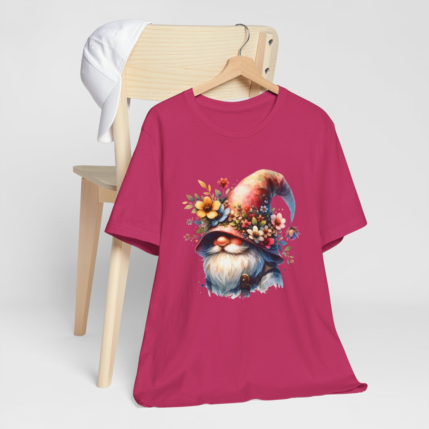 Gnome T-Shirt - Mystical Forest Dweller Art Tee, Unisex, Soft Cotton - Perfect for Garden and Fantasy Fans