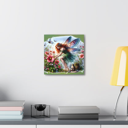 Fairy Canvas Print - Mystical Artwork, Ethereal Woodland Scene