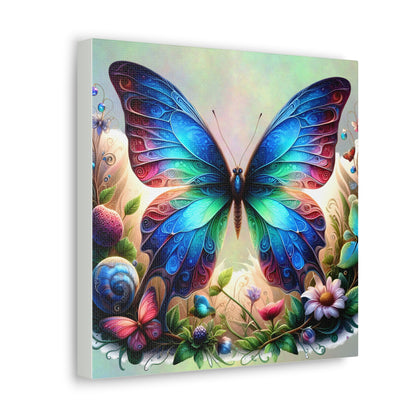 Butterfly Canvas Print - Ethereal Flight Art, Available in Multiple Sizes