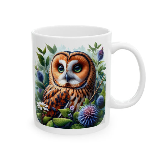 Mystical Owl Mug Collection - Magical Forest Owl Art, Multiple Sizes - Ideal Gift for Nature Enthusiasts