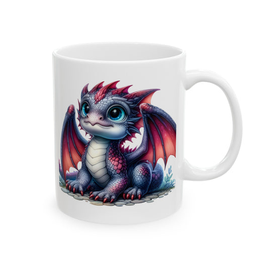 Baby Dragon Coffee Mug - Colorful Fantasy Art Cup, 11oz and 15 oz sizes - Perfect Gift for Dragon Lovers