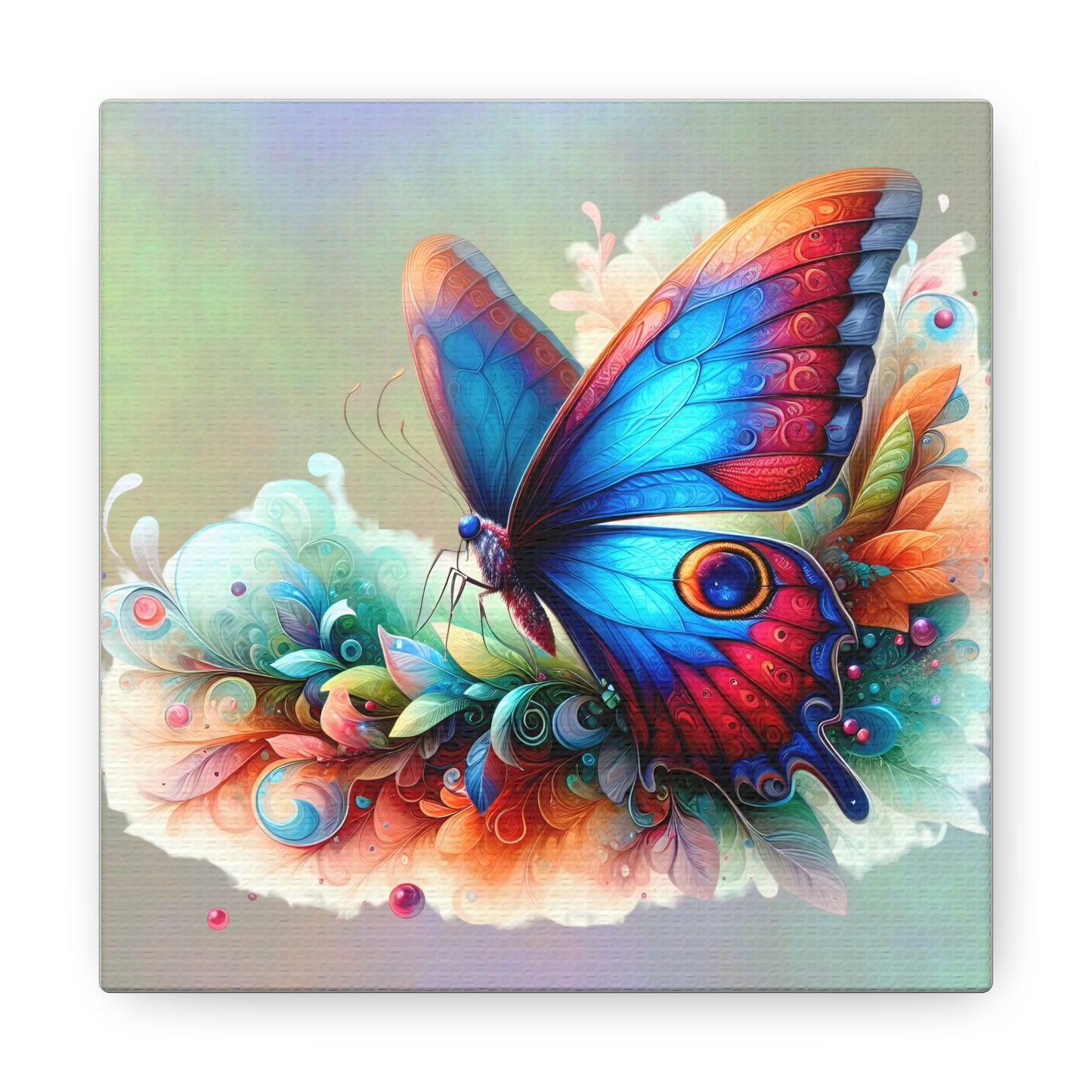 Butterfly Canvas Print - Ethereal Flight Art, Available in Multiple Sizes