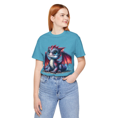 Baby Dragon T-Shirt - Whimsical Creature Art Tee, Unisex, Soft Cotton - Perfect for Fantasy and Dragon Enthusiasts