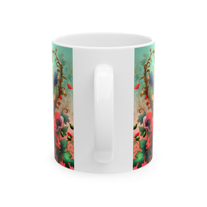 Birth Flower Mug, August - Poppy, Peace and Remembrance