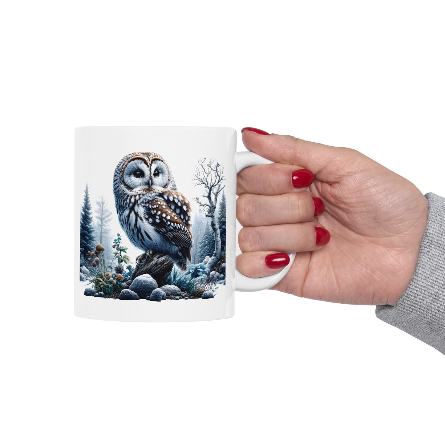 Mystical Owl Mug Collection - Magical Forest Owl Art, Multiple Sizes - Ideal Gift for Nature Enthusiasts