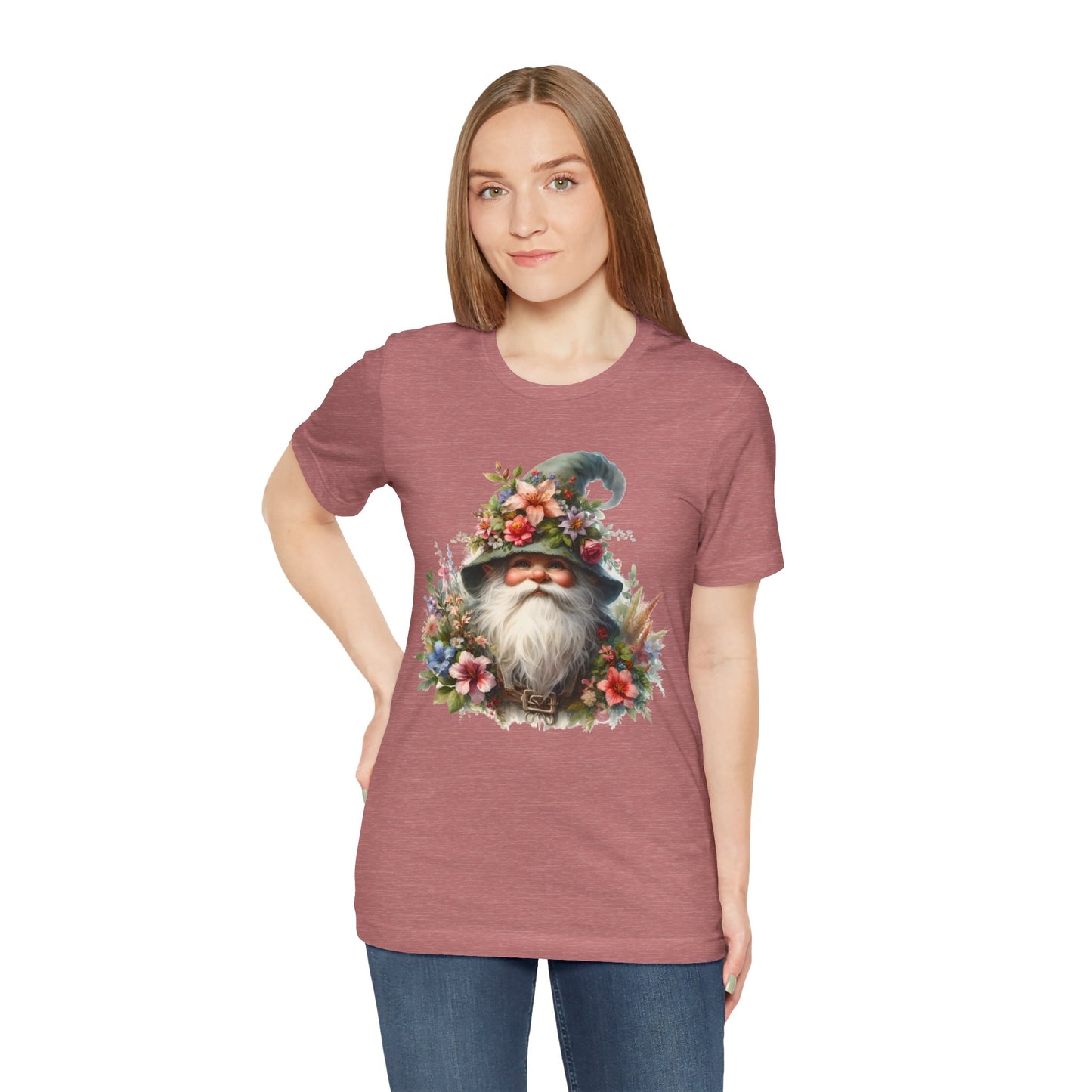 Gnome T-Shirt - Mystical Forest Dweller Art Tee, Unisex, Soft Cotton - Perfect for Garden and Fantasy Fans