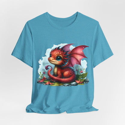 Baby Dragon T-Shirt - Whimsical Creature Art Tee, Unisex, Soft Cotton - Perfect for Fantasy and Dragon Enthusiasts