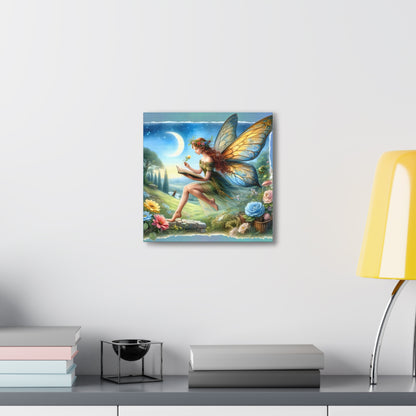 Fairy Canvas Print - Mystical Artwork, Ethereal Woodland Scene