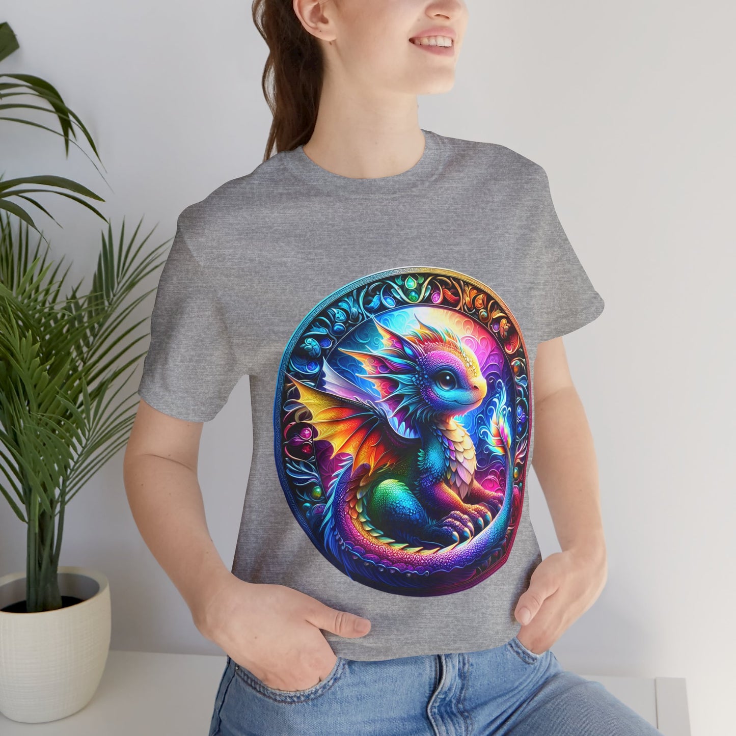 Baby Dragon T-Shirt - Whimsical Creature Art Tee, Unisex, Soft Cotton - Perfect for Fantasy and Dragon Enthusiasts