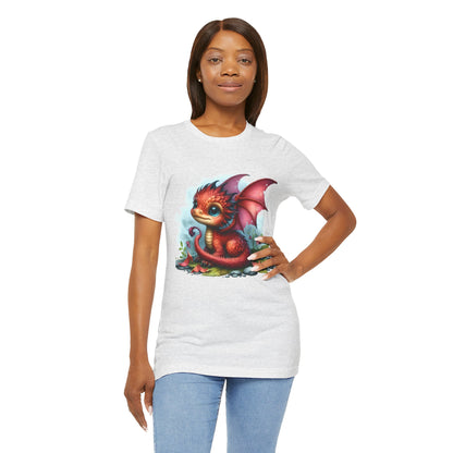 Baby Dragon T-Shirt - Whimsical Creature Art Tee, Unisex, Soft Cotton - Perfect for Fantasy and Dragon Enthusiasts