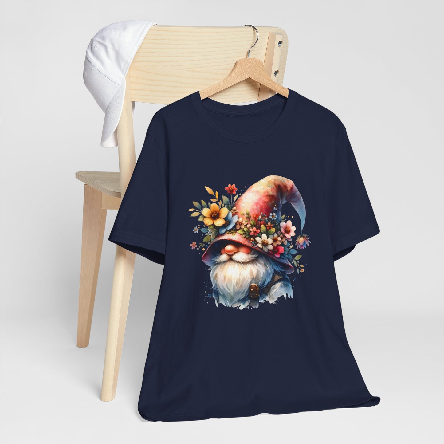 Gnome T-Shirt - Mystical Forest Dweller Art Tee, Unisex, Soft Cotton - Perfect for Garden and Fantasy Fans