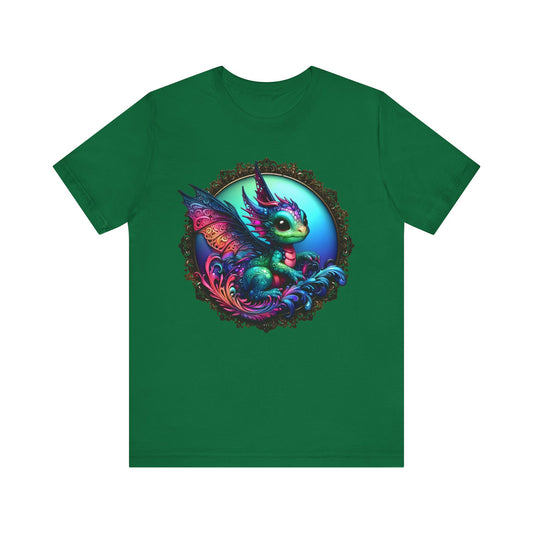 Baby Dragon T-Shirt - Whimsical Creature Art Tee, Unisex, Soft Cotton - Perfect for Fantasy and Dragon Enthusiasts