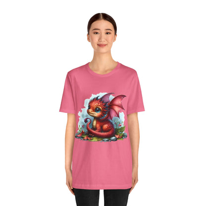 Baby Dragon T-Shirt - Whimsical Creature Art Tee, Unisex, Soft Cotton - Perfect for Fantasy and Dragon Enthusiasts