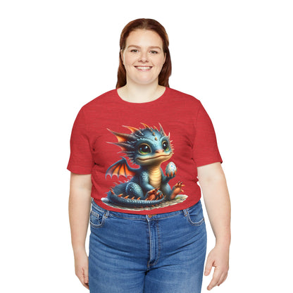 Baby Dragon T-Shirt - Whimsical Creature Art Tee, Unisex, Soft Cotton - Perfect for Fantasy and Dragon Enthusiasts