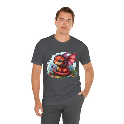 Baby Dragon T-Shirt - Whimsical Creature Art Tee, Unisex, Soft Cotton - Perfect for Fantasy and Dragon Enthusiasts