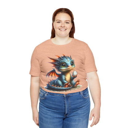 Baby Dragon T-Shirt - Whimsical Creature Art Tee, Unisex, Soft Cotton - Perfect for Fantasy and Dragon Enthusiasts