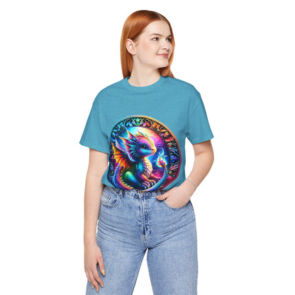 Baby Dragon T-Shirt - Whimsical Creature Art Tee, Unisex, Soft Cotton - Perfect for Fantasy and Dragon Enthusiasts