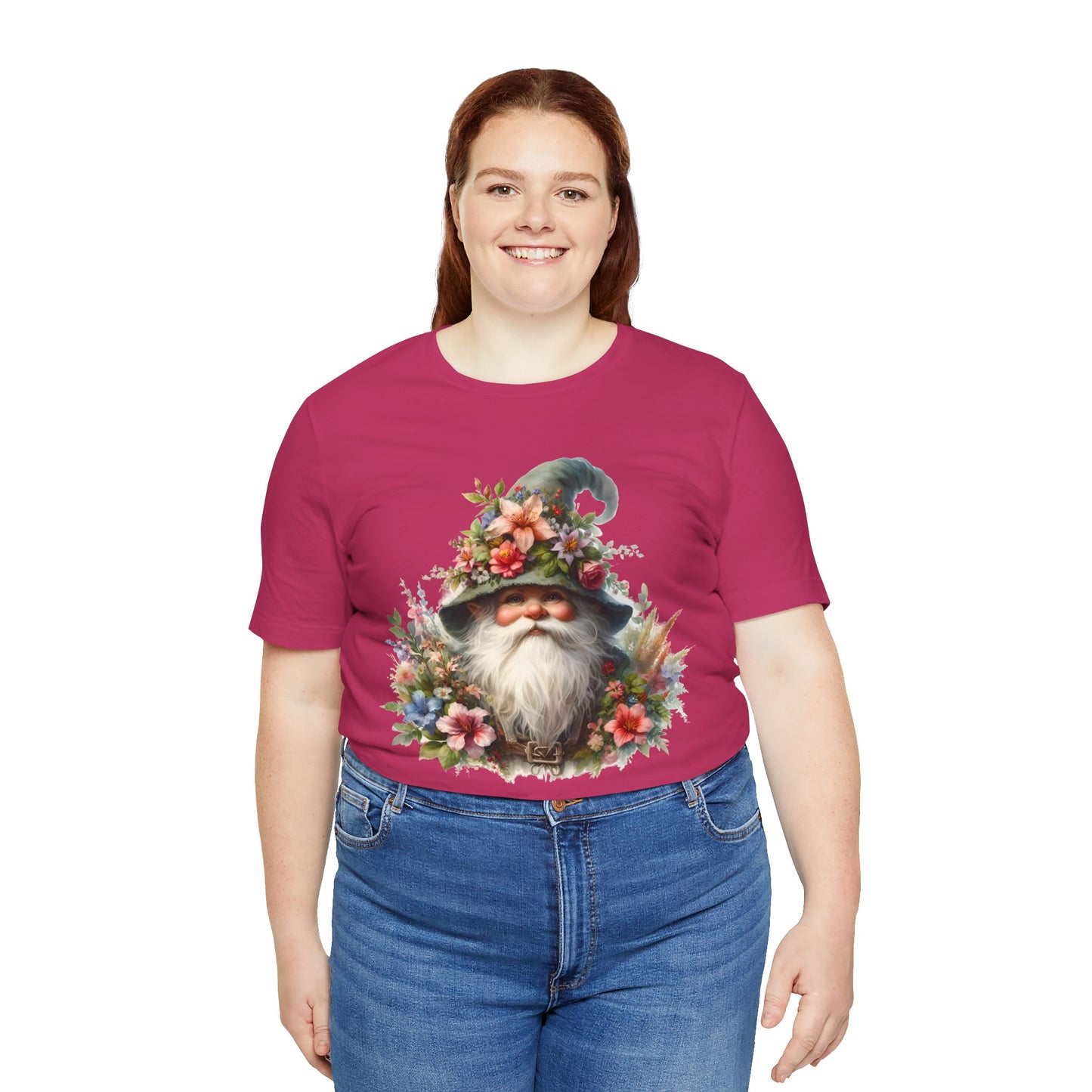 Gnome T-Shirt - Mystical Forest Dweller Art Tee, Unisex, Soft Cotton - Perfect for Garden and Fantasy Fans