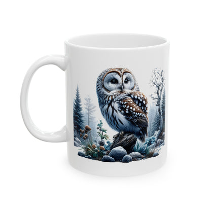 Mystical Owl Mug Collection - Magical Forest Owl Art, Multiple Sizes - Ideal Gift for Nature Enthusiasts