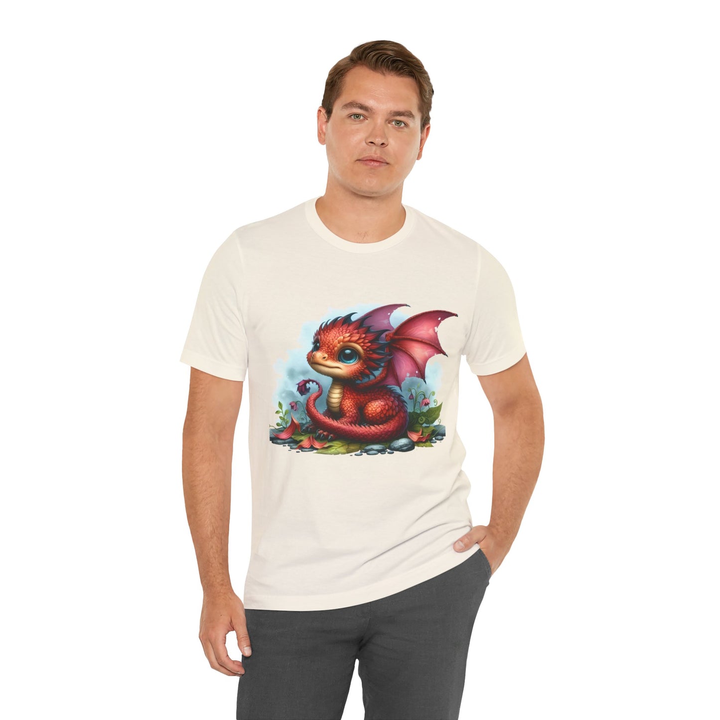 Baby Dragon T-Shirt - Whimsical Creature Art Tee, Unisex, Soft Cotton - Perfect for Fantasy and Dragon Enthusiasts