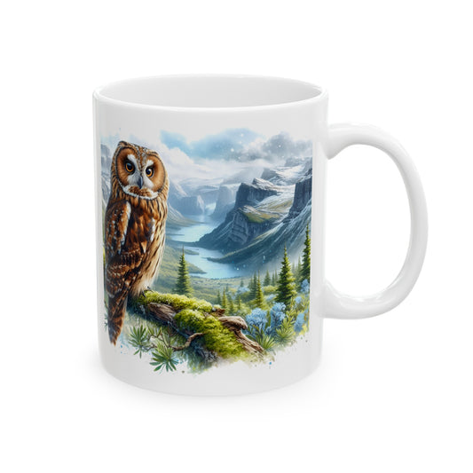 Mystical Owl Mug Collection - Magical Forest Owl Art, Multiple Sizes - Ideal Gift for Nature Enthusiasts