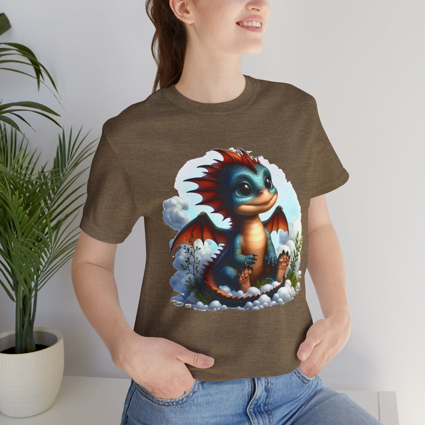 Baby Dragon T-Shirt - Whimsical Creature Art Tee, Unisex, Soft Cotton - Perfect for Fantasy and Dragon Enthusiasts