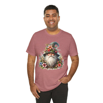 Gnome T-Shirt - Mystical Forest Dweller Art Tee, Unisex, Soft Cotton - Perfect for Garden and Fantasy Fans