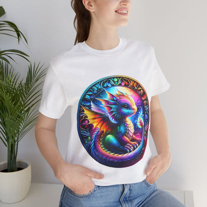 Baby Dragon T-Shirt - Whimsical Creature Art Tee, Unisex, Soft Cotton - Perfect for Fantasy and Dragon Enthusiasts