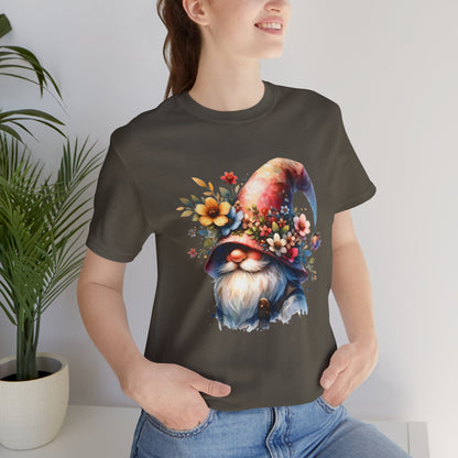 Gnome T-Shirt - Mystical Forest Dweller Art Tee, Unisex, Soft Cotton - Perfect for Garden and Fantasy Fans