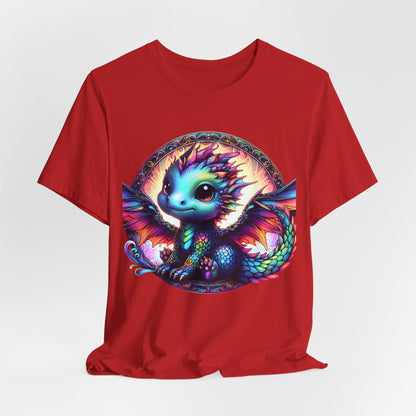 Baby Dragon T-Shirt - Whimsical Creature Art Tee, Unisex, Soft Cotton - Perfect for Fantasy and Dragon Enthusiasts