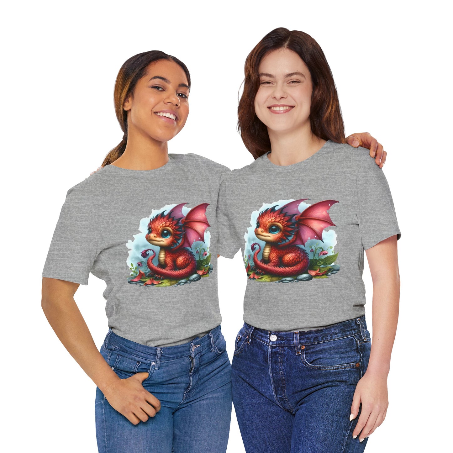 Baby Dragon T-Shirt - Whimsical Creature Art Tee, Unisex, Soft Cotton - Perfect for Fantasy and Dragon Enthusiasts