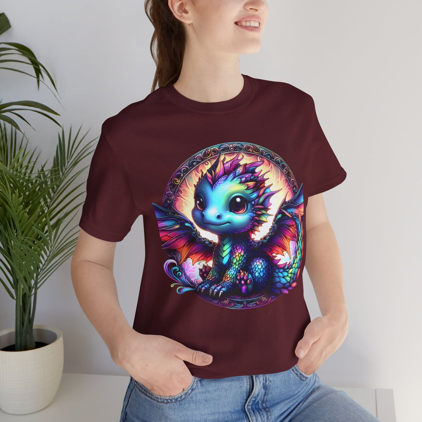 Baby Dragon T-Shirt - Whimsical Creature Art Tee, Unisex, Soft Cotton - Perfect for Fantasy and Dragon Enthusiasts