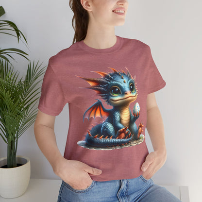 Baby Dragon T-Shirt - Whimsical Creature Art Tee, Unisex, Soft Cotton - Perfect for Fantasy and Dragon Enthusiasts