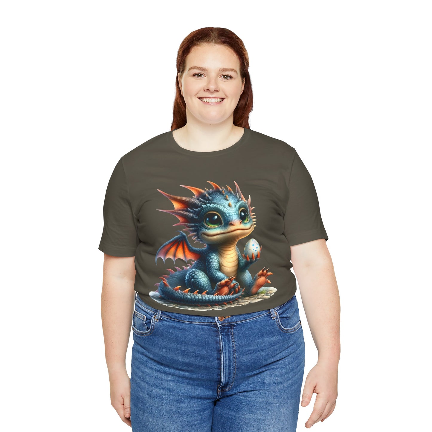 Baby Dragon T-Shirt - Whimsical Creature Art Tee, Unisex, Soft Cotton - Perfect for Fantasy and Dragon Enthusiasts