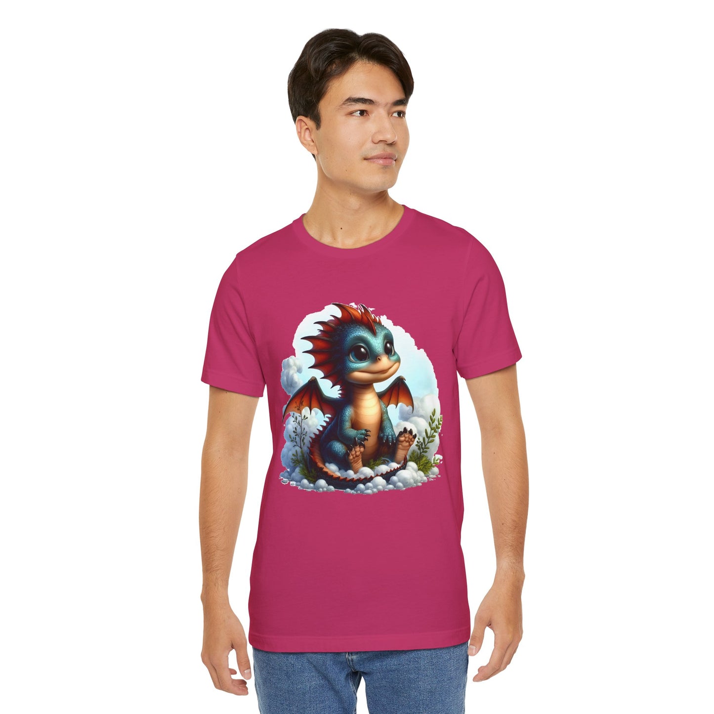 Baby Dragon T-Shirt - Whimsical Creature Art Tee, Unisex, Soft Cotton - Perfect for Fantasy and Dragon Enthusiasts