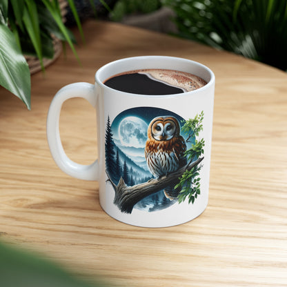 Mystical Owl Mug Collection - Magical Forest Owl Art, Multiple Sizes - Ideal Gift for Nature Enthusiasts