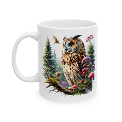 Mystical Owl Mug Collection - Magical Forest Owl Art, Multiple Sizes - Ideal Gift for Nature Enthusiasts