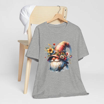 Gnome T-Shirt - Mystical Forest Dweller Art Tee, Unisex, Soft Cotton - Perfect for Garden and Fantasy Fans