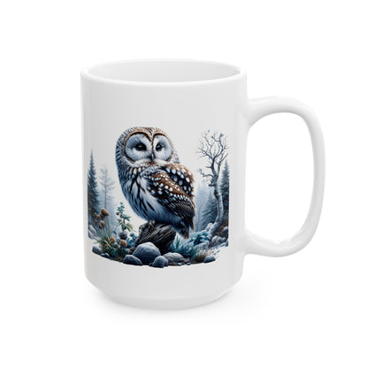 Mystical Owl Mug Collection - Magical Forest Owl Art, Multiple Sizes - Ideal Gift for Nature Enthusiasts