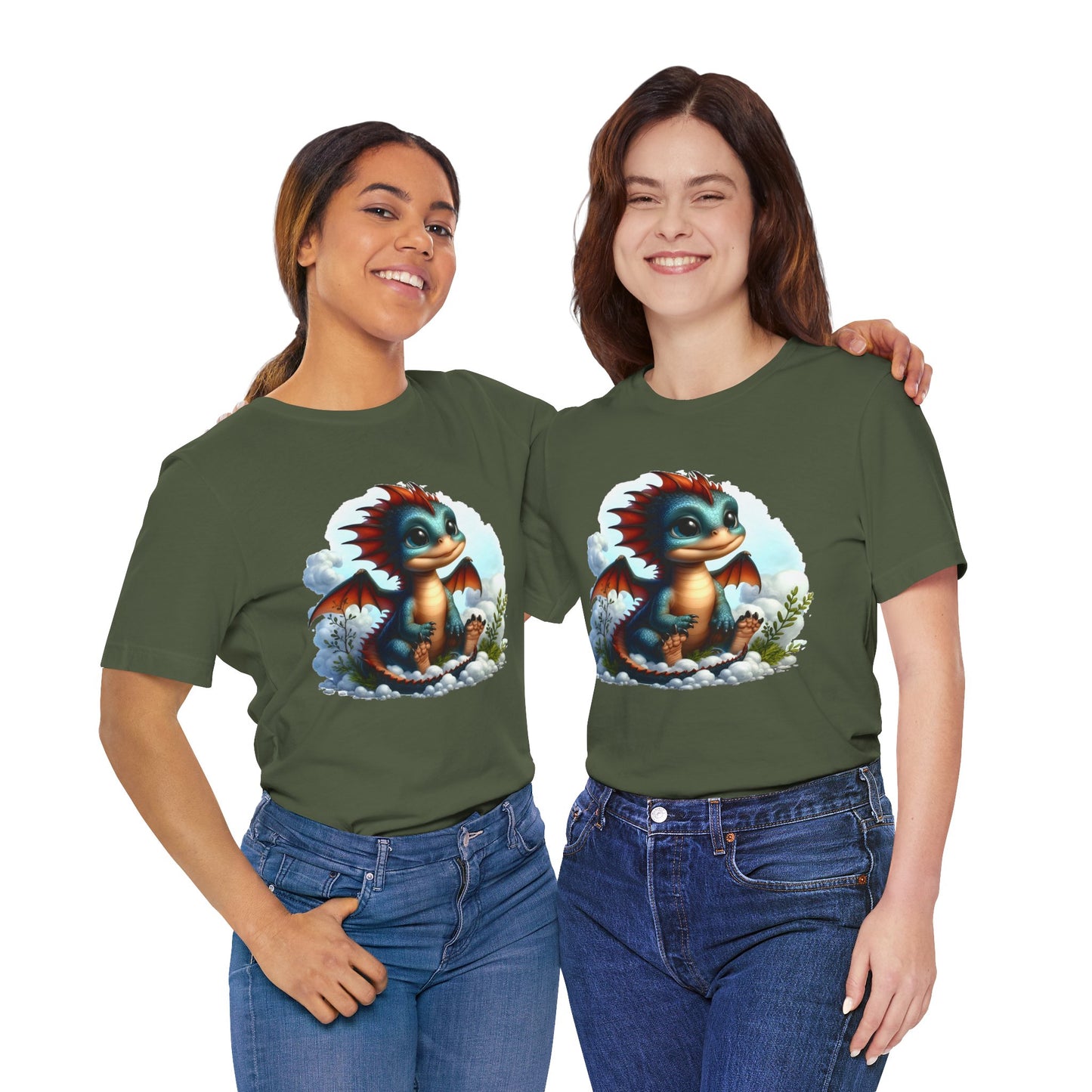 Baby Dragon T-Shirt - Whimsical Creature Art Tee, Unisex, Soft Cotton - Perfect for Fantasy and Dragon Enthusiasts