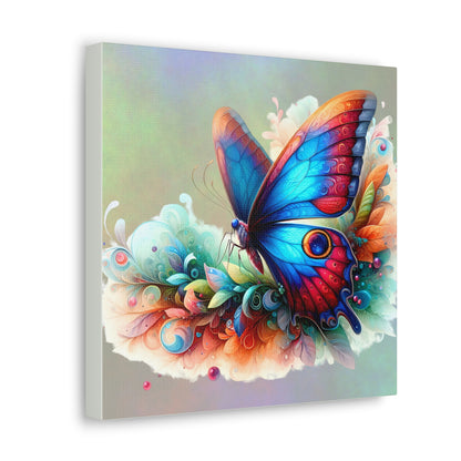 Butterfly Canvas Print - Ethereal Flight Art, Available in Multiple Sizes