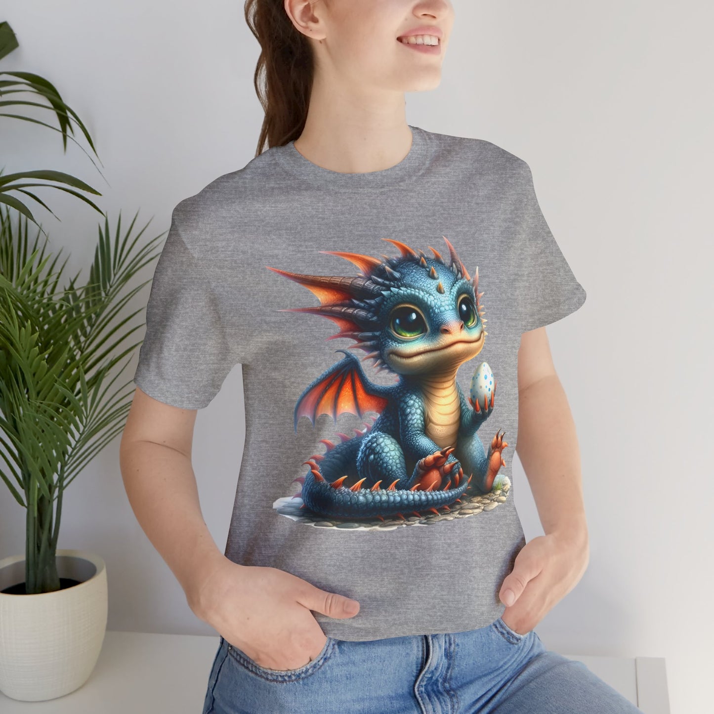 Baby Dragon T-Shirt - Whimsical Creature Art Tee, Unisex, Soft Cotton - Perfect for Fantasy and Dragon Enthusiasts