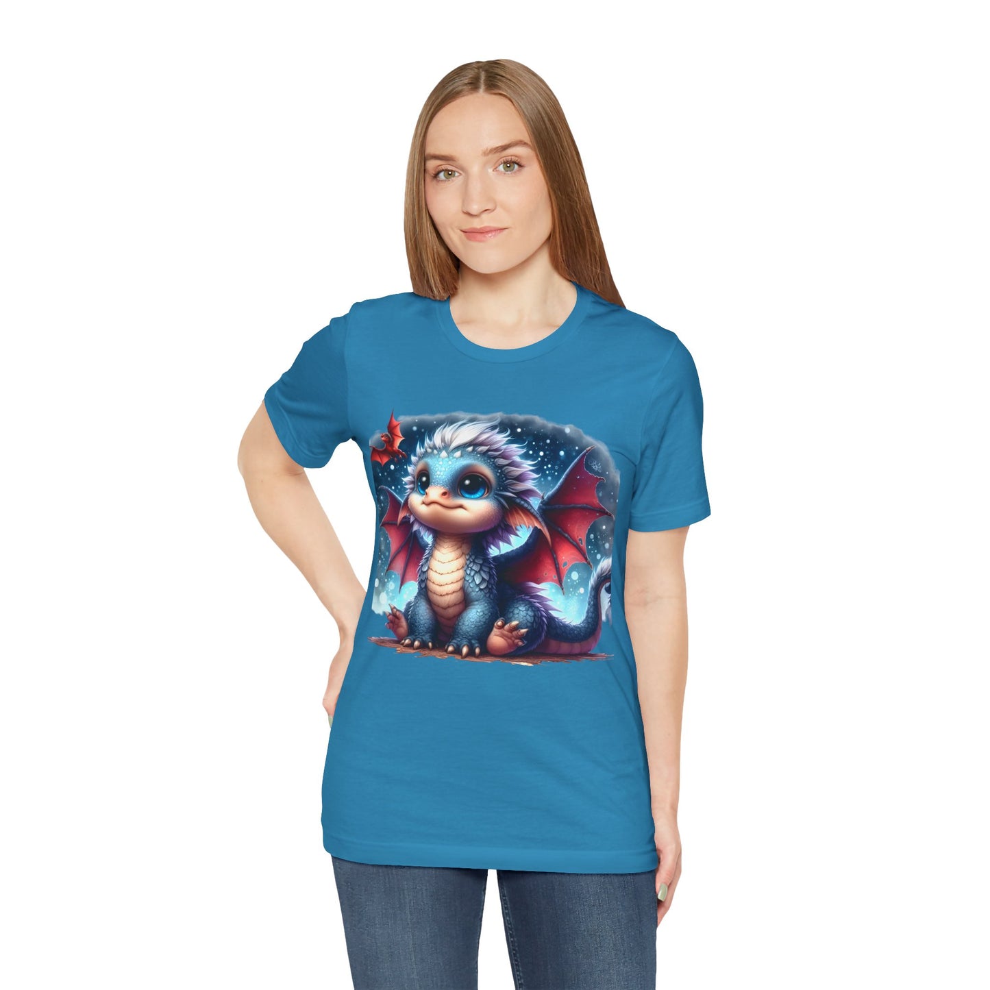 Baby Dragon T-Shirt - Whimsical Creature Art Tee, Unisex, Soft Cotton - Perfect for Fantasy and Dragon Enthusiasts