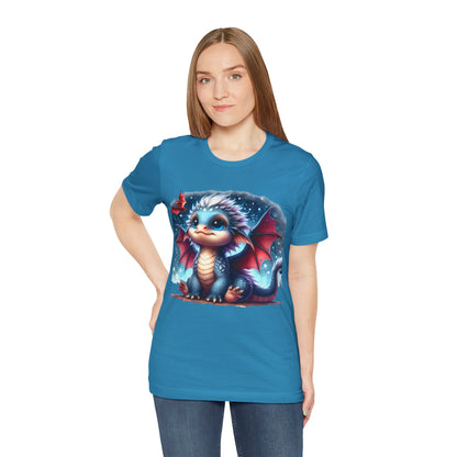 Baby Dragon T-Shirt - Whimsical Creature Art Tee, Unisex, Soft Cotton - Perfect for Fantasy and Dragon Enthusiasts